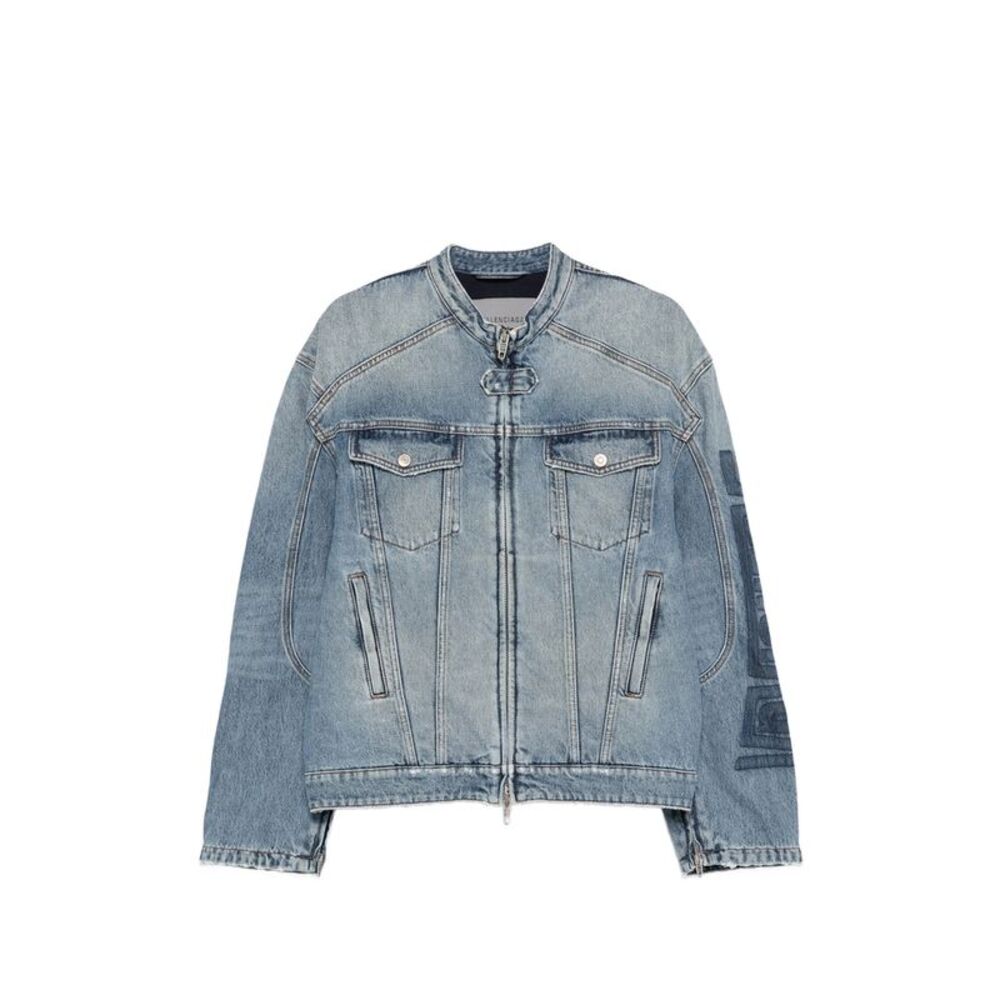 Balenciaga Blue Jackets - Denim Jackets Men